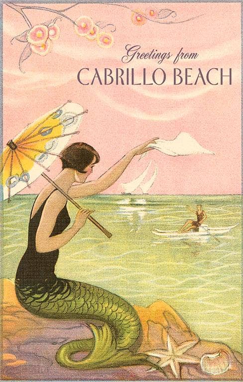 Found Image Press - Wholesale Sticker - Sticker CA-1515 Greetings from Cabrillo Beach0
