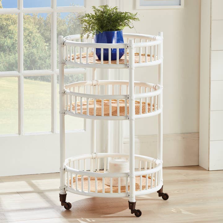 Napa Home & Garden - Wholesale Bar Cart - Rowelyn Bar Cart - White1