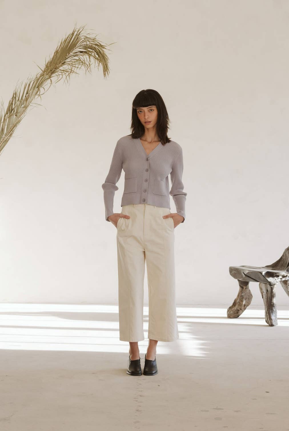 All Row - Vente Cardigan – femme - Cardigan The Noor | Cardigan boutonné à col en V1