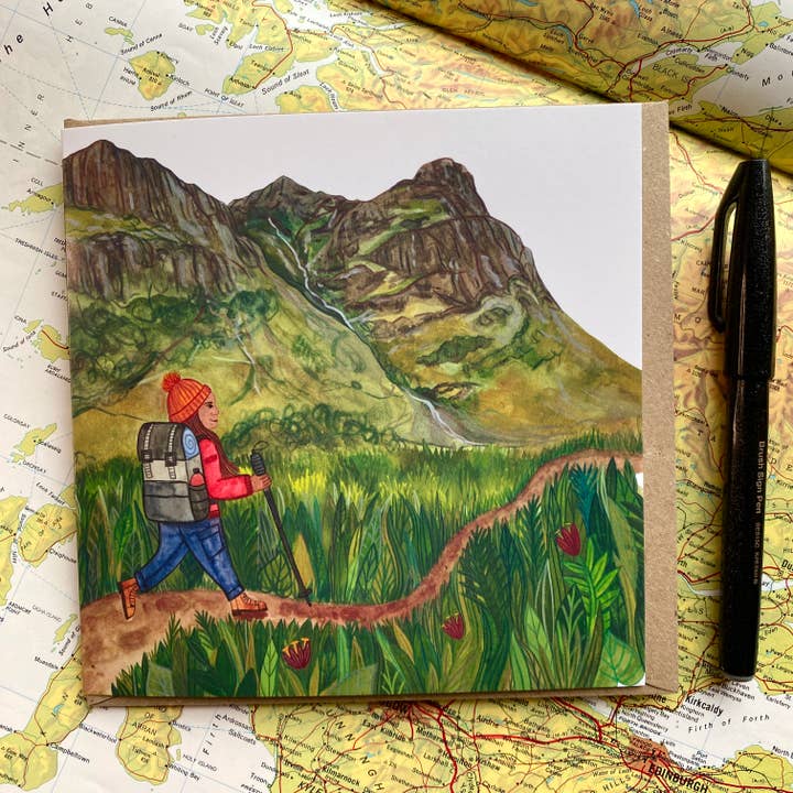 Walk into the Mountains Greeting Card for wholesale by Samantha Dolan