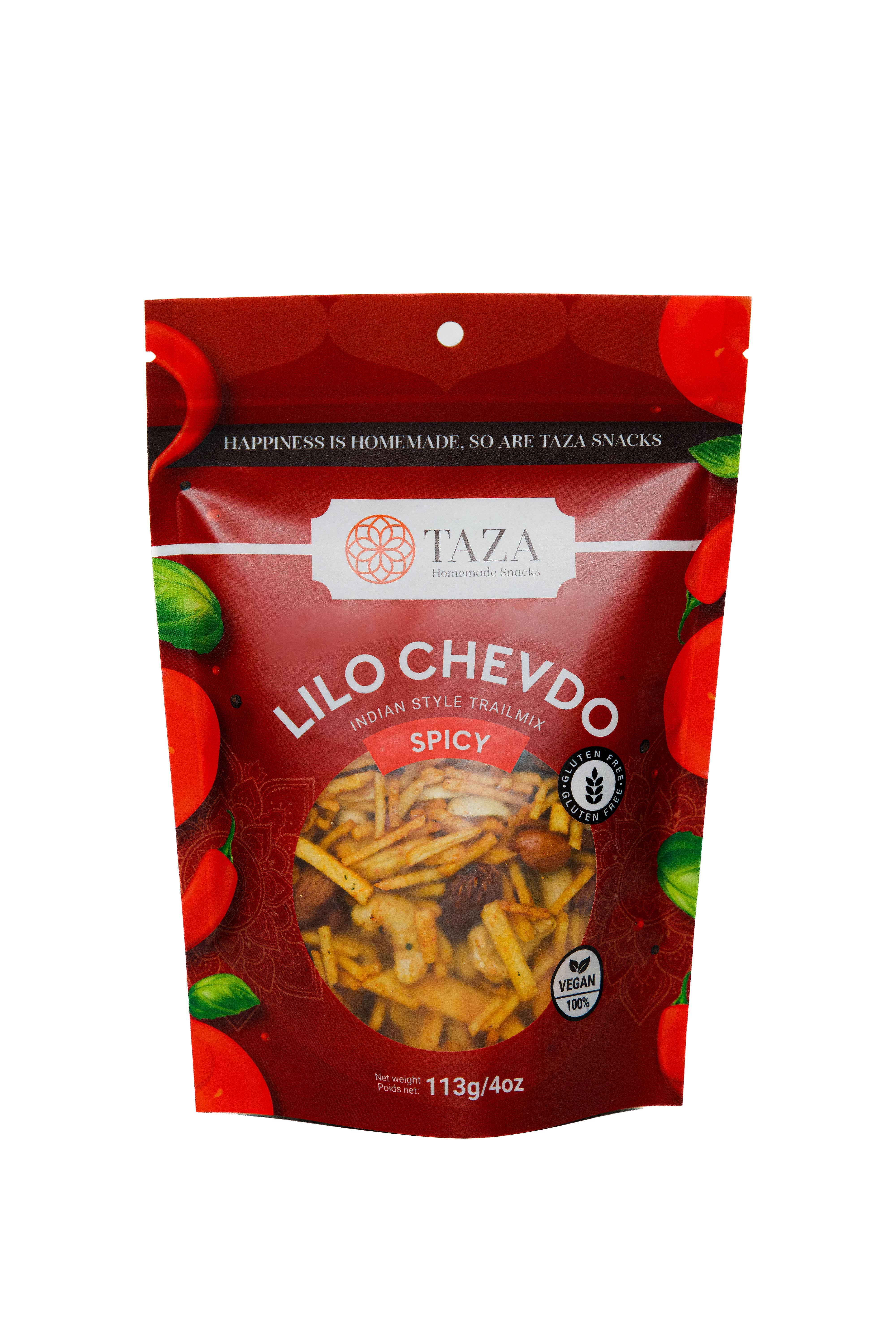 Taza Snacks - Wholesale Trail Mix - Spicy Lilo Chevdo - Indian Style Trailmix1
