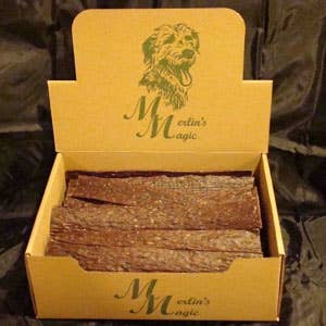 Merlin's Magic - Wholesale Pet Treats - Dog - 12” BEEF JERKY 45 CT1