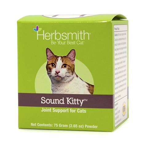 Sound Kitty - Supplément de glucosamine qui soutient les articulations des chats pour la vente par Herbsmith