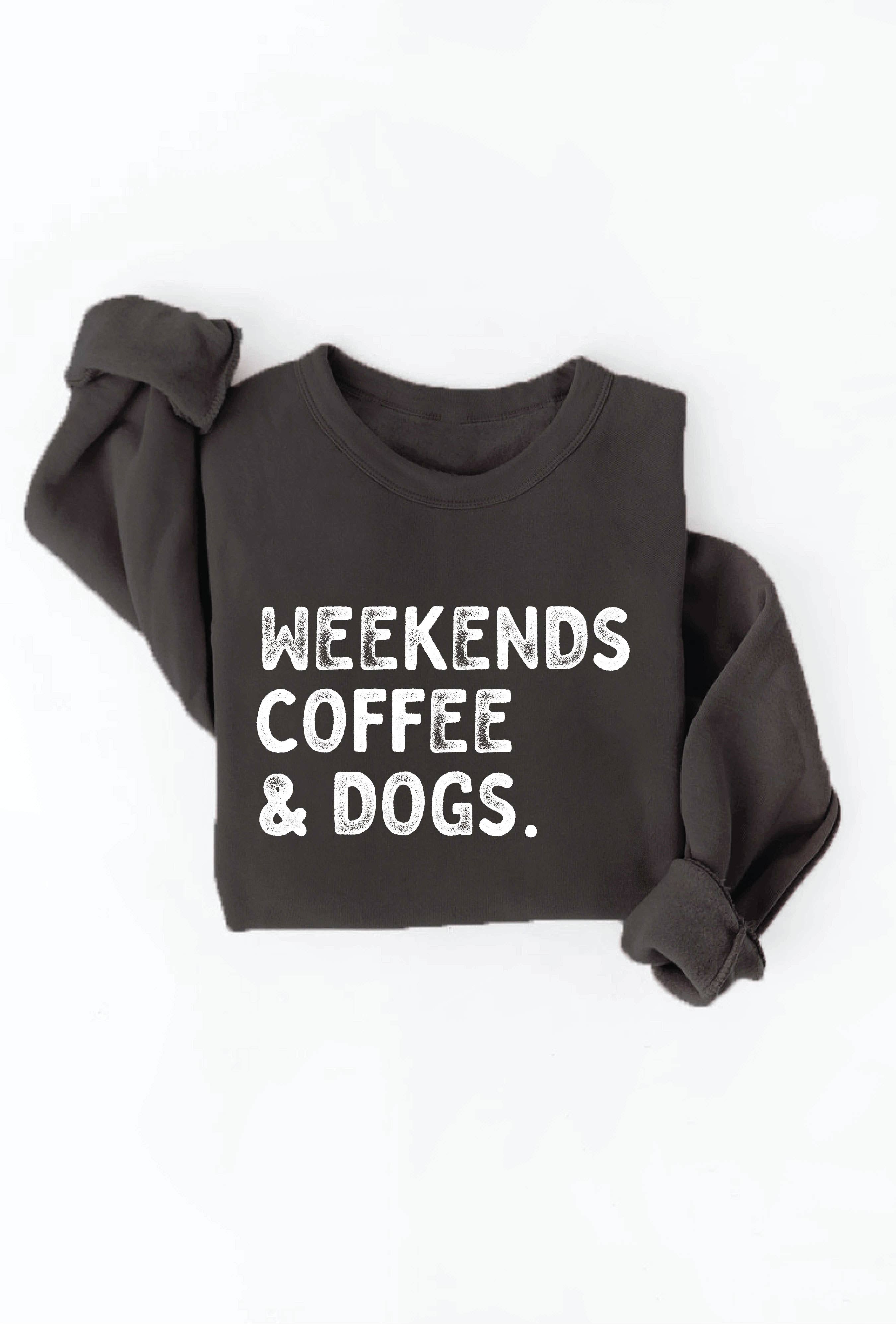 OAT COLLECTIVE - Venta al por mayor Sudadera estampada - Mujer - Sudadera estampada WEEKENDS COFFEE AND DOGS3