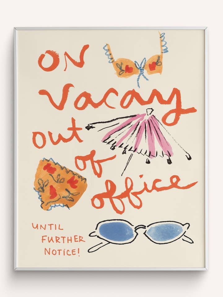 “On Vacay: Out of Office” Art Print for wholesale by Phthalo Ruth