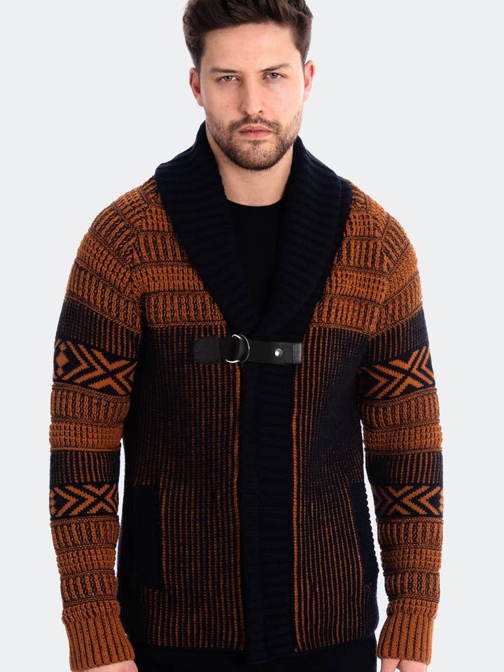 12330-F Navy - Cardigan Trøjer for engroshandel hos LCR Black Edition