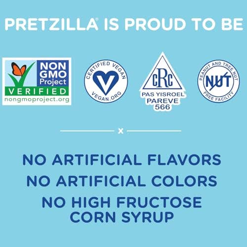 Shop The King - Vente Bretzels - Petits pains à hamburger bretzel moelleux Pretzilla, 363 g, 4 petits pains bretzel (lot de 12 paquets)5