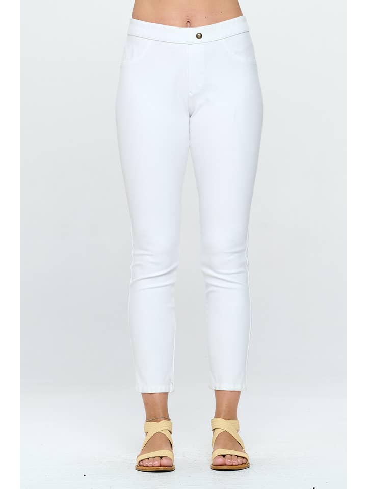 Focus Fashion - Wholesale Fashion Leggings - Women's - Pull-on skinny Stretchy Knit Denim Legging - FC101