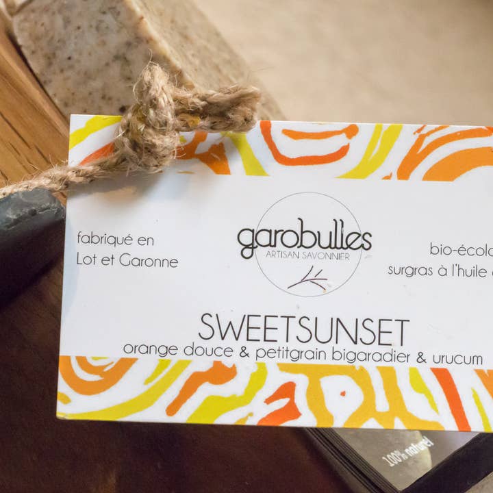 garobulles - Wholesale Bar Soap - Sweet Sunset Soap with Sweet Orange & Bigaradier Petitgrain1