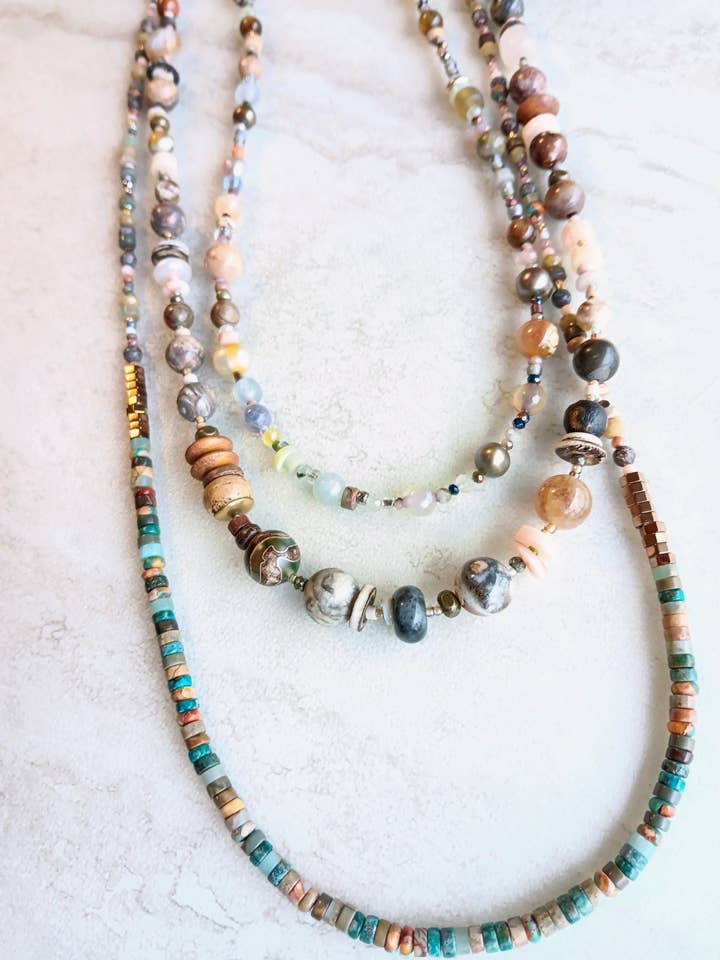 Surprise Collection | Prehnite, Sea Sediment, Agate for wholesale by HavSolStudio