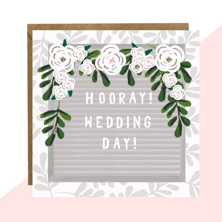 Bryllupsdagskort for engroshandel hos Lottie Simpson