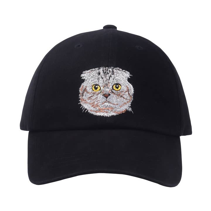 HatPhile Scottish Fold Cat Soft Baseball Cap – Adjustable Cotton Hat for Cat Lovers for wholesale by HATPHILE
