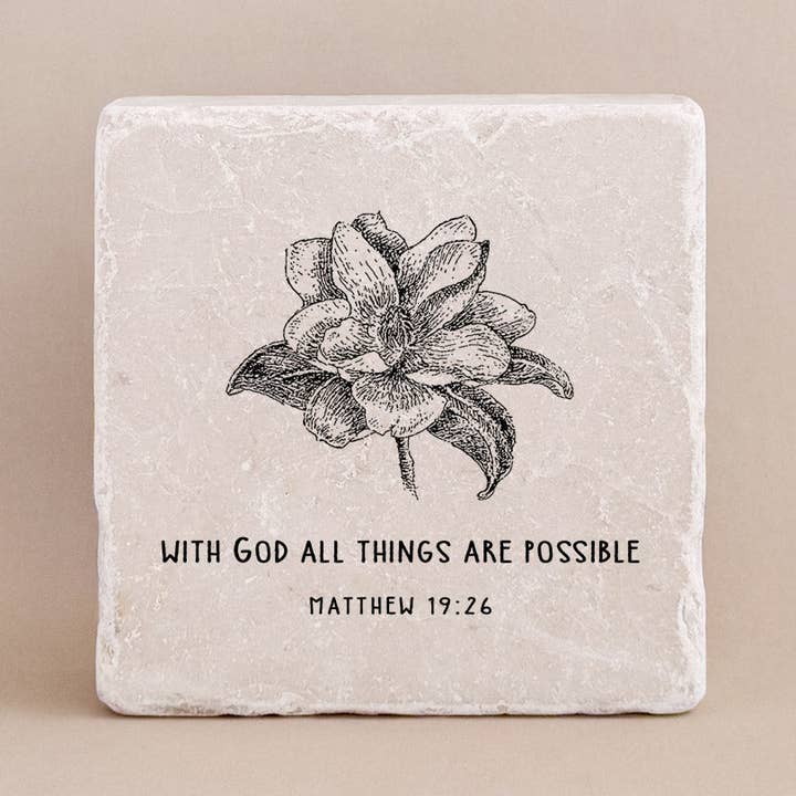 595 | Mattheüs 19:26 voor wholesale door Twelve Stone Art