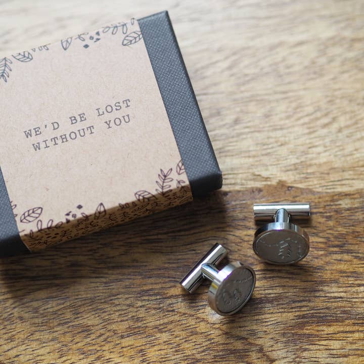 Kutuu – wholesale Cufflinks – Lost Without You Cufflinks2