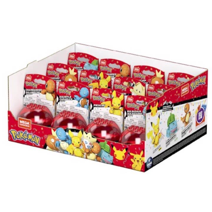 Everyday Supply Co - Wholesale Building Set - Kids - Mega Construx Pokemon Poke Ball 16 pc Set - Case of 12