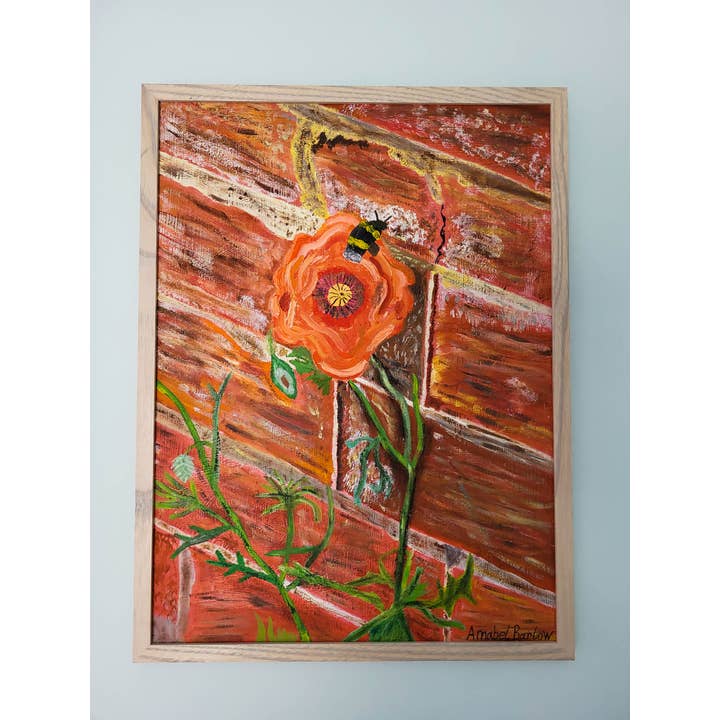 Poppy et l'abeille pour la vente par Amabel Illustrations