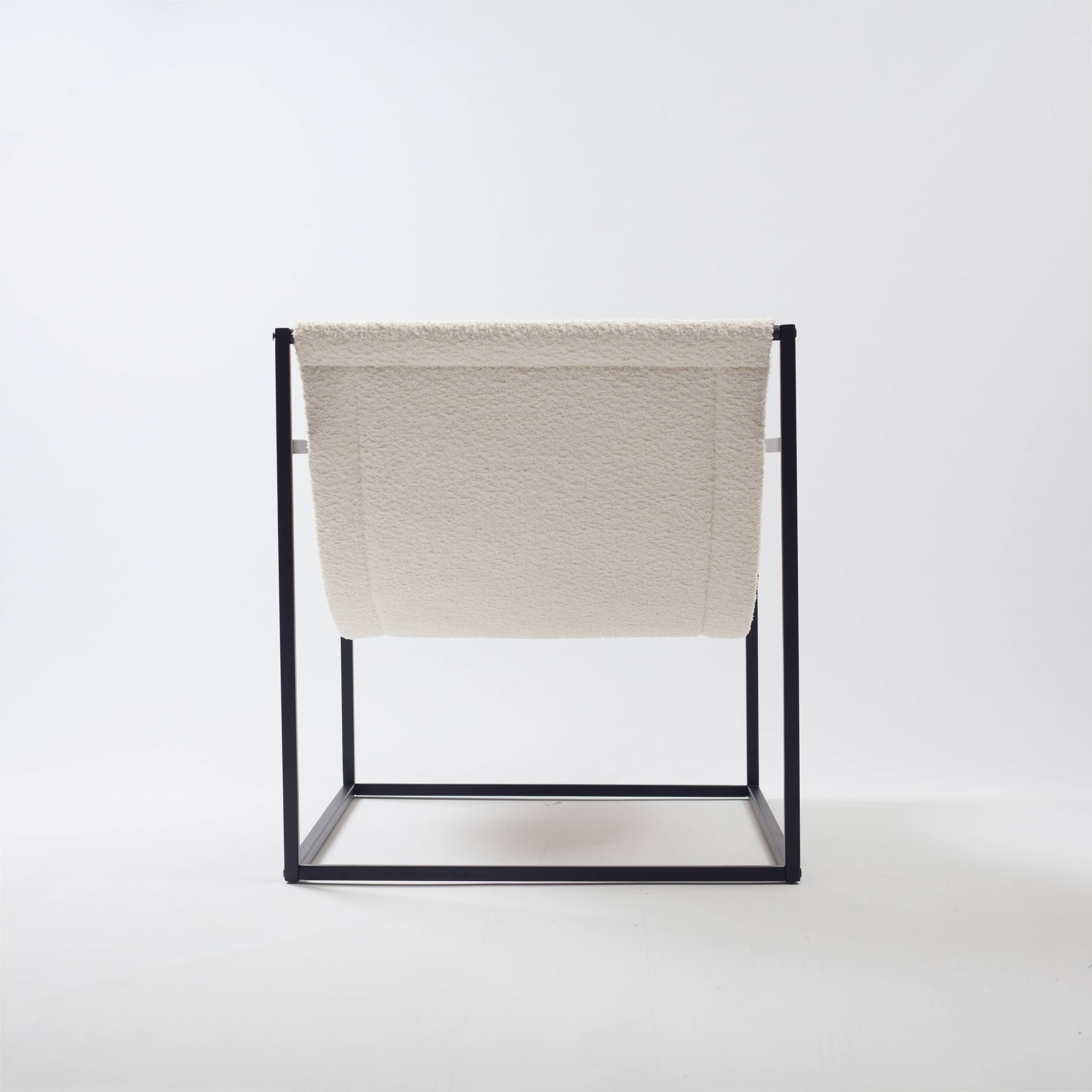 Fineroom Living - Vendita all'ingrosso Sedie - Set da 2 Poltrone Lounge BERNIE con Struttura in Acciaio e Design Minimalista27