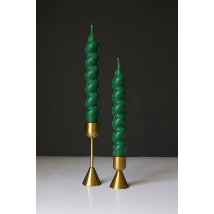 MarneyAsh – Vela/castiçal cónico por atacado – Conjunto de Velas Swirl Taper, 2pc Castiçais Torcido, Decoração de Casa5