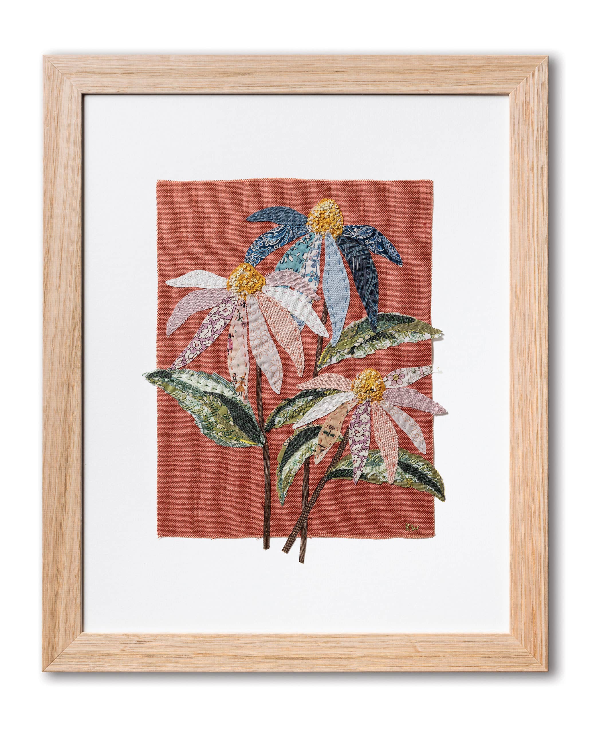 Wattle&Loop - Wholesale Embroidery/Cross Stitch Supplies - Coneflower Slow Stitching Kit3