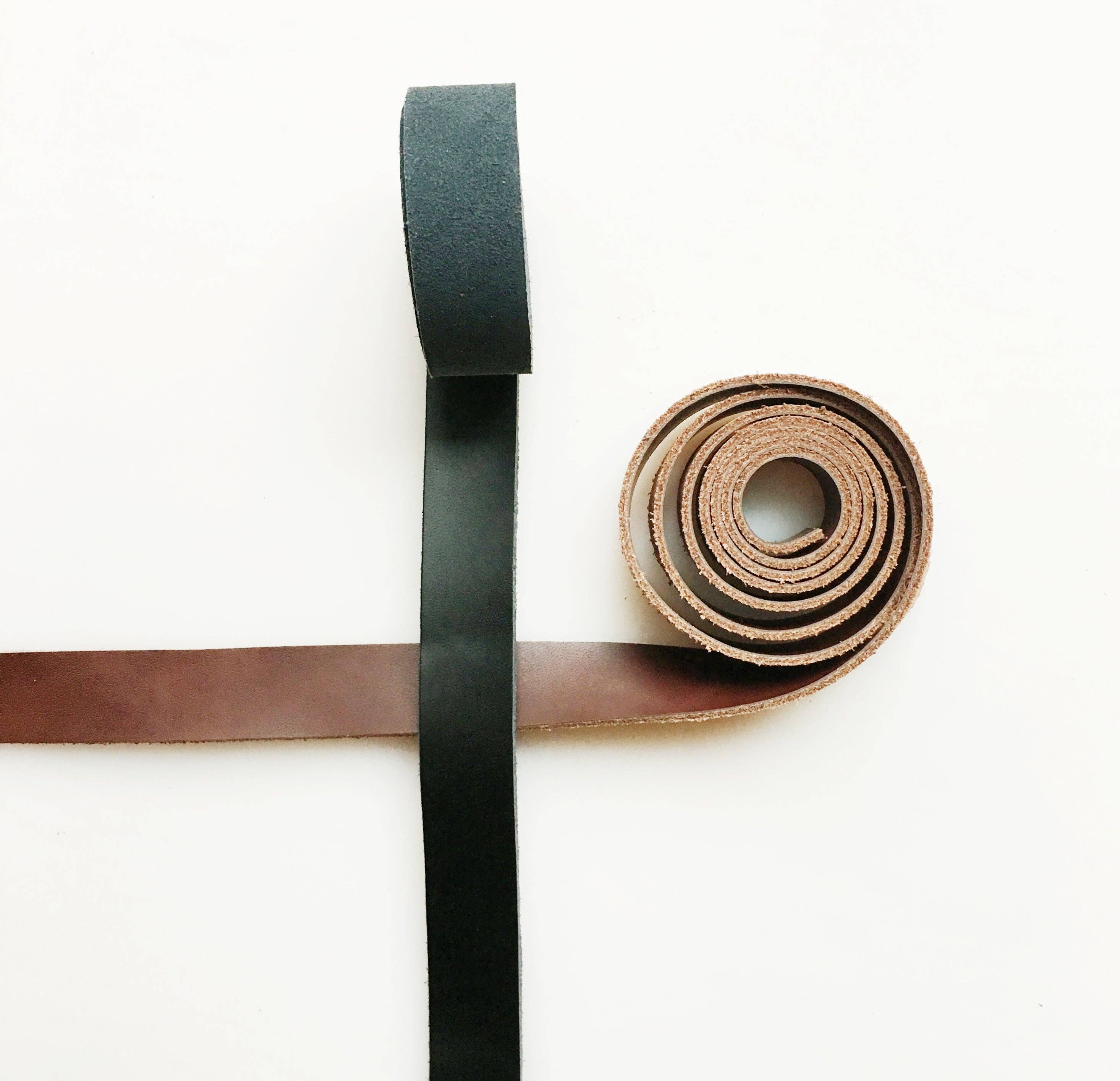 Sew Hungryhippie LLC - Wholesale Craft Supplies - Leather Strap 3/4" black4