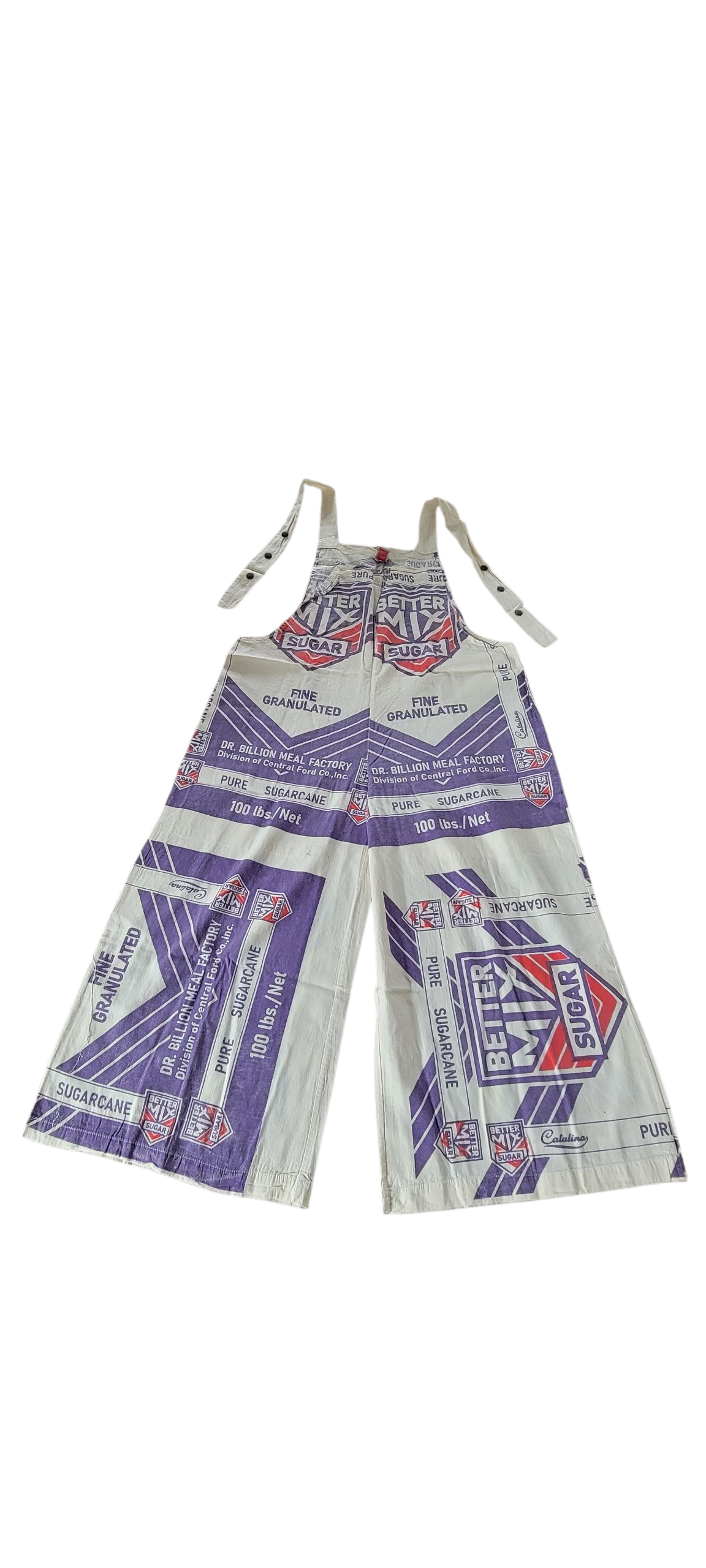 Evergreen Guardian Imports - Wholesale Jumpsuit - Women's - T2429 Flour Sack Cotton Jumpsuit w. Straps- Better Mix Sugar5