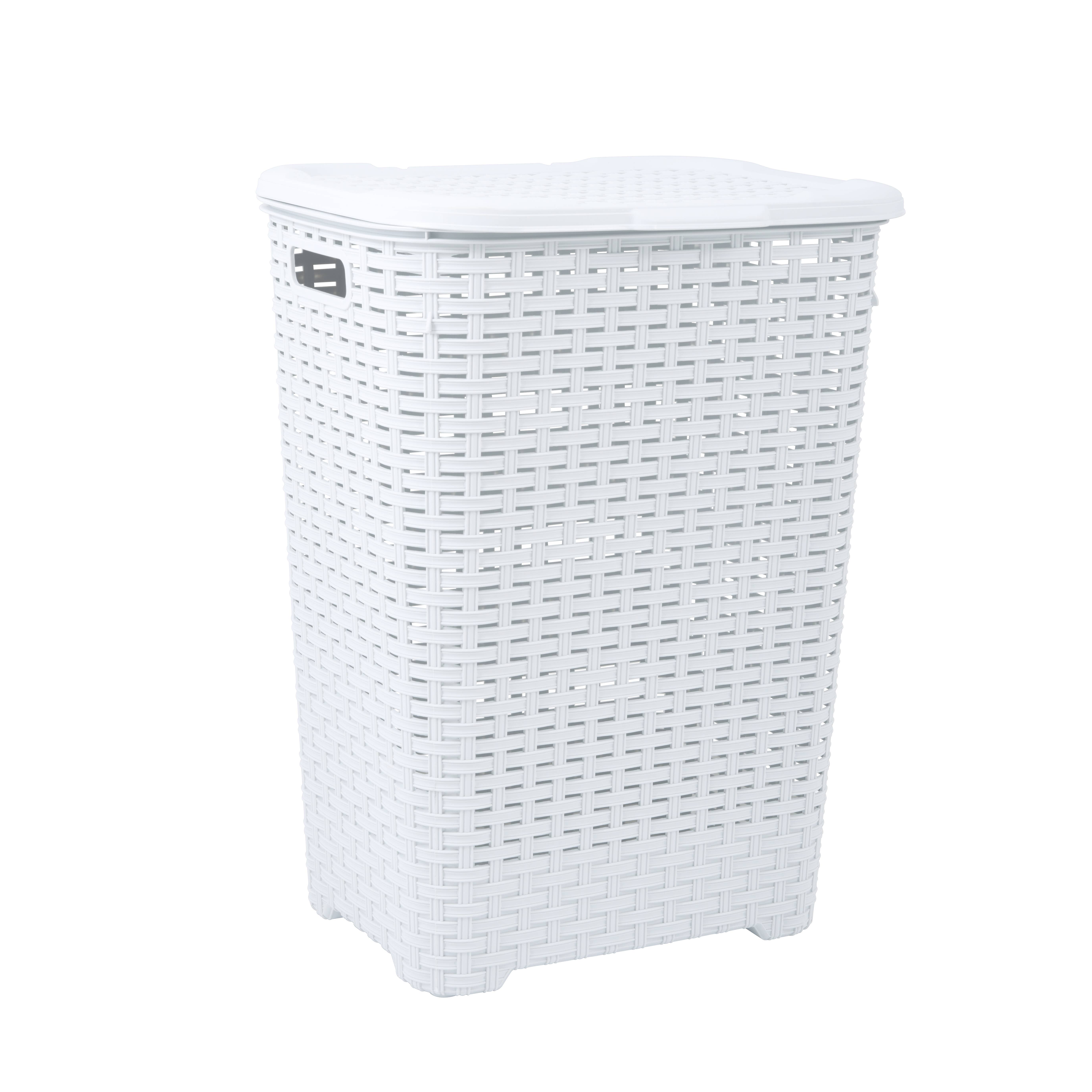 Superio Brand - Wholesale Laundry Hamper - Wicker Design Laundry Hamper, 60 Liter Tall Laundry Hamper2