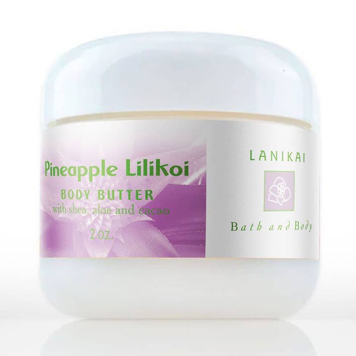 Nourishing Lilikoi Pineapple Body Butter for wholesale by Lanikai Bath and Body
