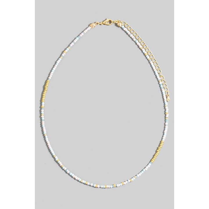 The Looks by Fame Accessories - Wholesale Pendant/Charm Necklace - Mixed Seed Beaded Necklace