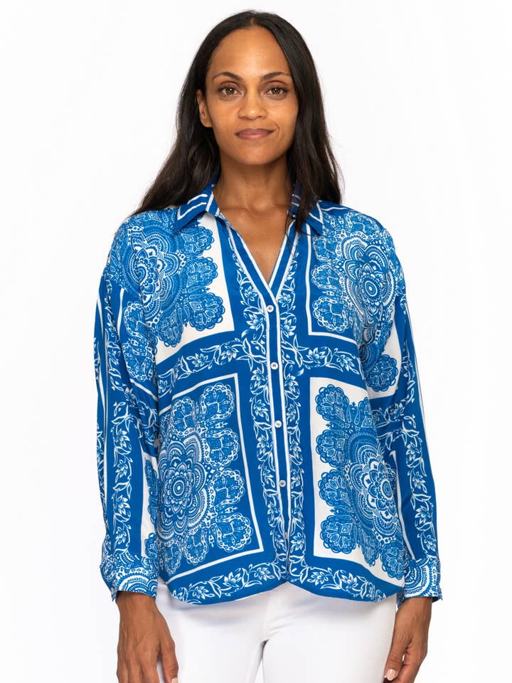 Arabesque Onika Overhemd met Knoopsluiting voor wholesale door Tolani