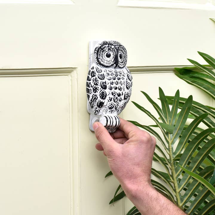 Antique White 1 Piece Owl Luxurious Entry Door Decorations Door Knocker for wholesale on Faire1