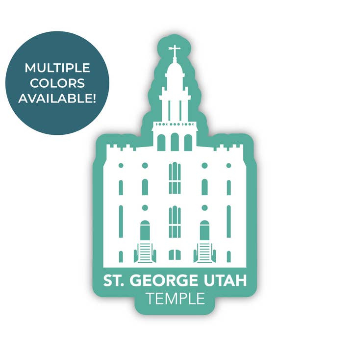Aufkleber St. George Utah Temple, LDS St. George Utah Temple für den Großhandel von JasmineTreeDesign