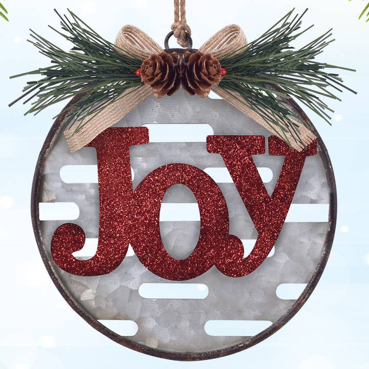 Joy Ornament for wholesale by Sunset Vista Designs