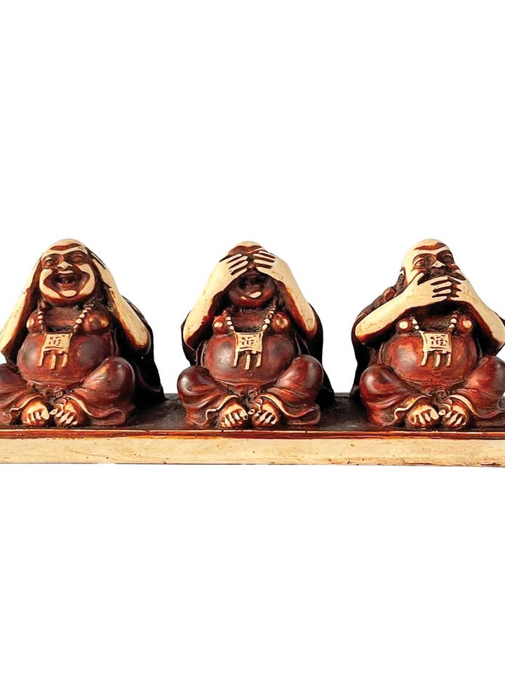 3 Lycklig Buddha-staty för wholesale av Yak & Yeti