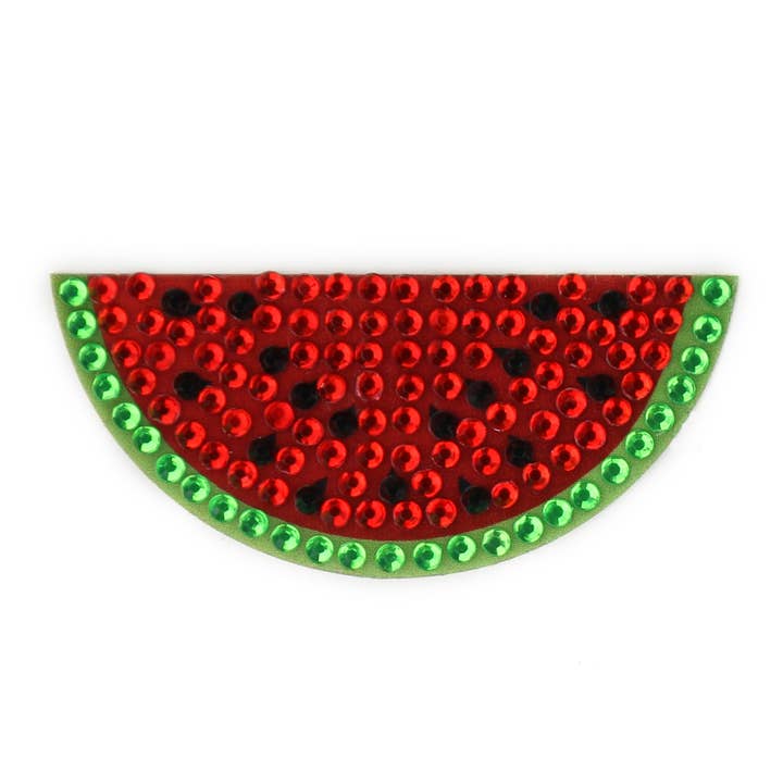 Watermelon 2" Rhinestone Sticker for wholesale by StickerBeans