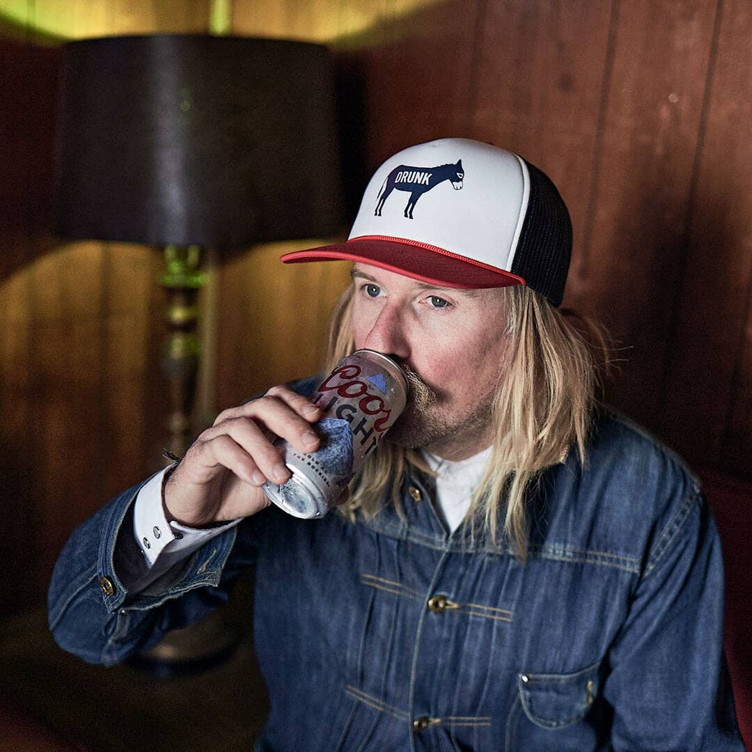 Cowboy Cool - Wholesale Trucker Hat - Unisex - Drunk A$$ Foam Flat Bill Trucker Hat3