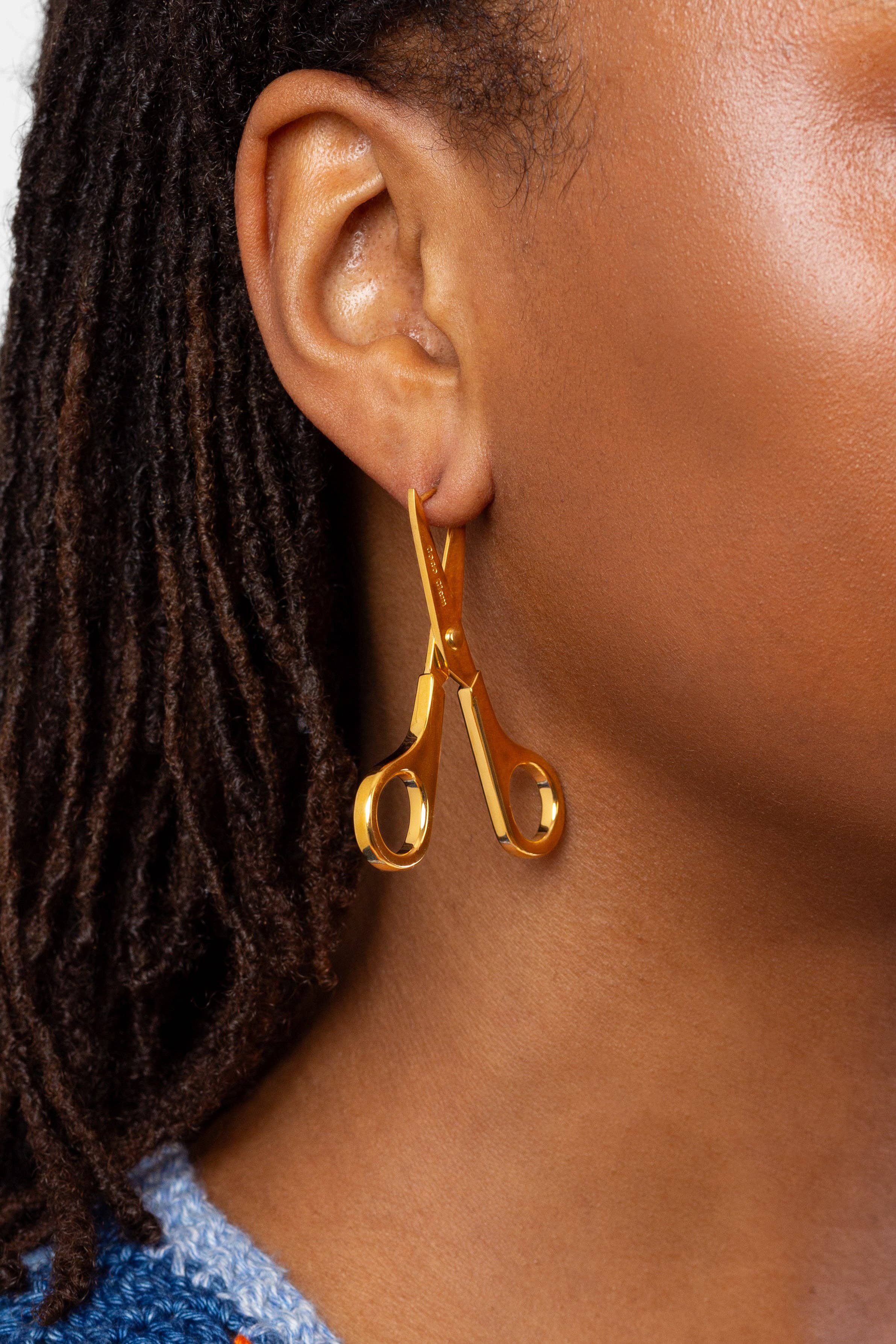 Coco Clem - Wholesale Hoop Earrings - Scissor Earrings in Gold
