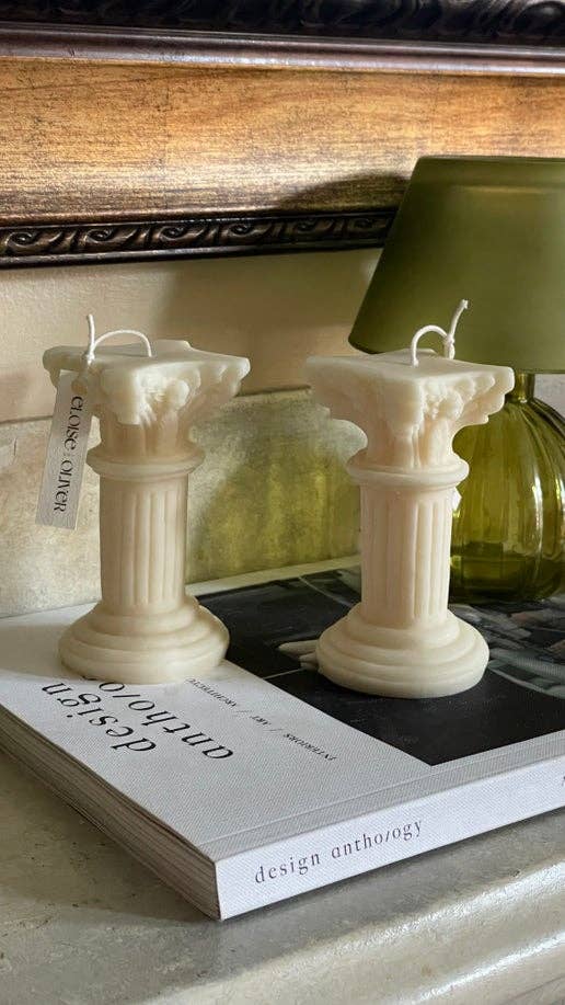 Eloise and Oliver - Wholesale Novelty Candle - Roman Pillar Candle2