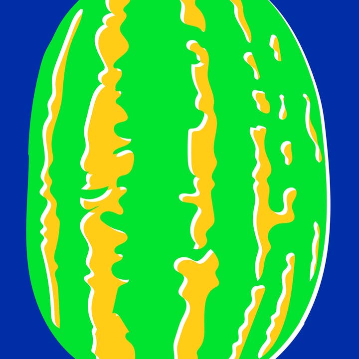 Giclée-tryck 'Melon' för wholesale av RUDE