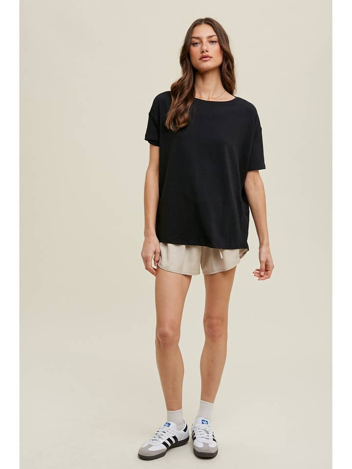 Wishlist Apparel - Wholesale Knit Top - Women's - DOLMAN BOAT NECK KNIT TOP / WL24-8843