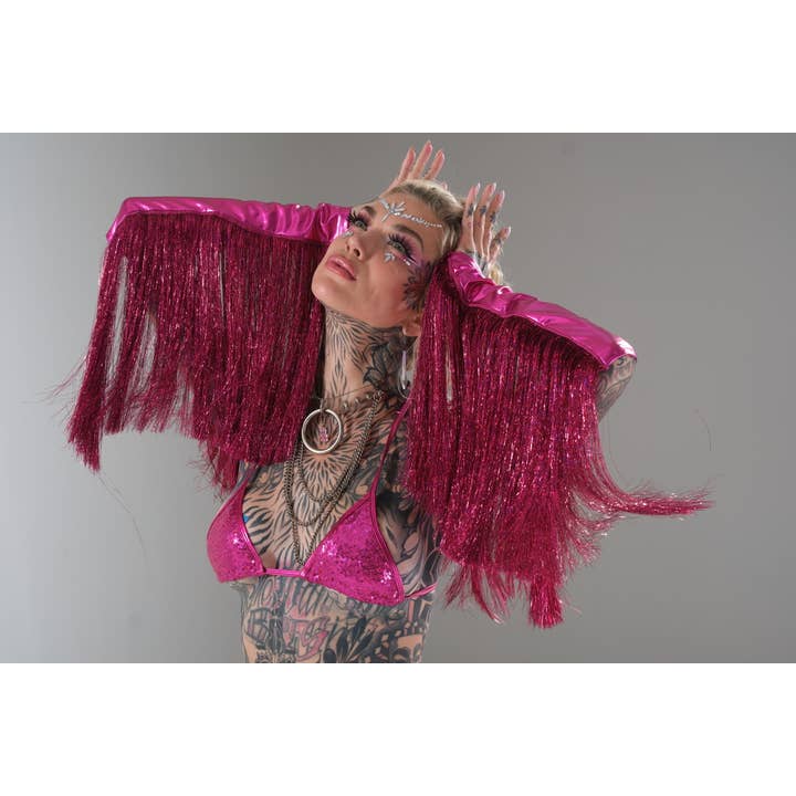 Western Fashion - Wholesale Duvet Cover - Fuchsia color tinsel sleeve cover