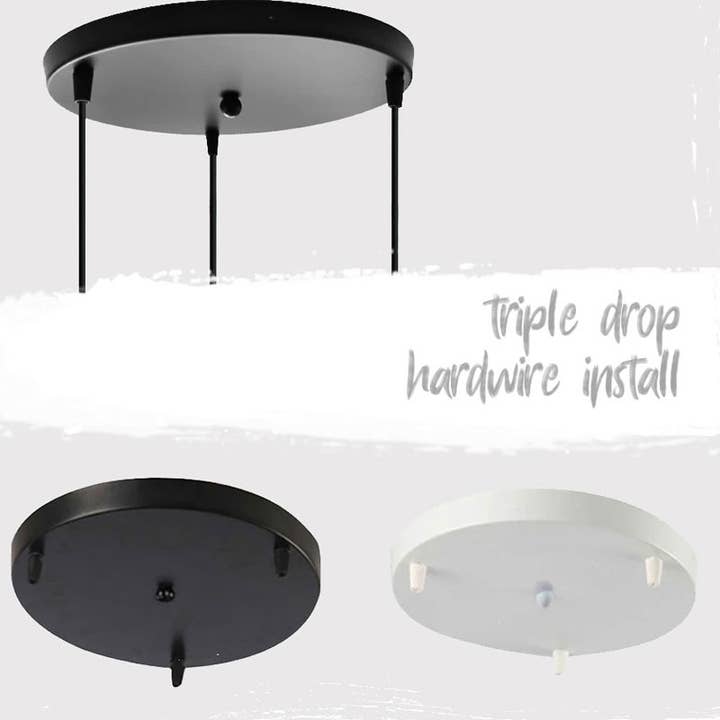 Lanna Passa - Wholesale Chandelier/Hanging Light - Woven Basket Bamboo Pendant Lights - Triple Cluster Canopy1