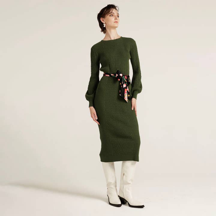 Love, Bonfire the Label - Wholesale Dress - Women's - Green Hills Long Sleeve Knit Dress7
