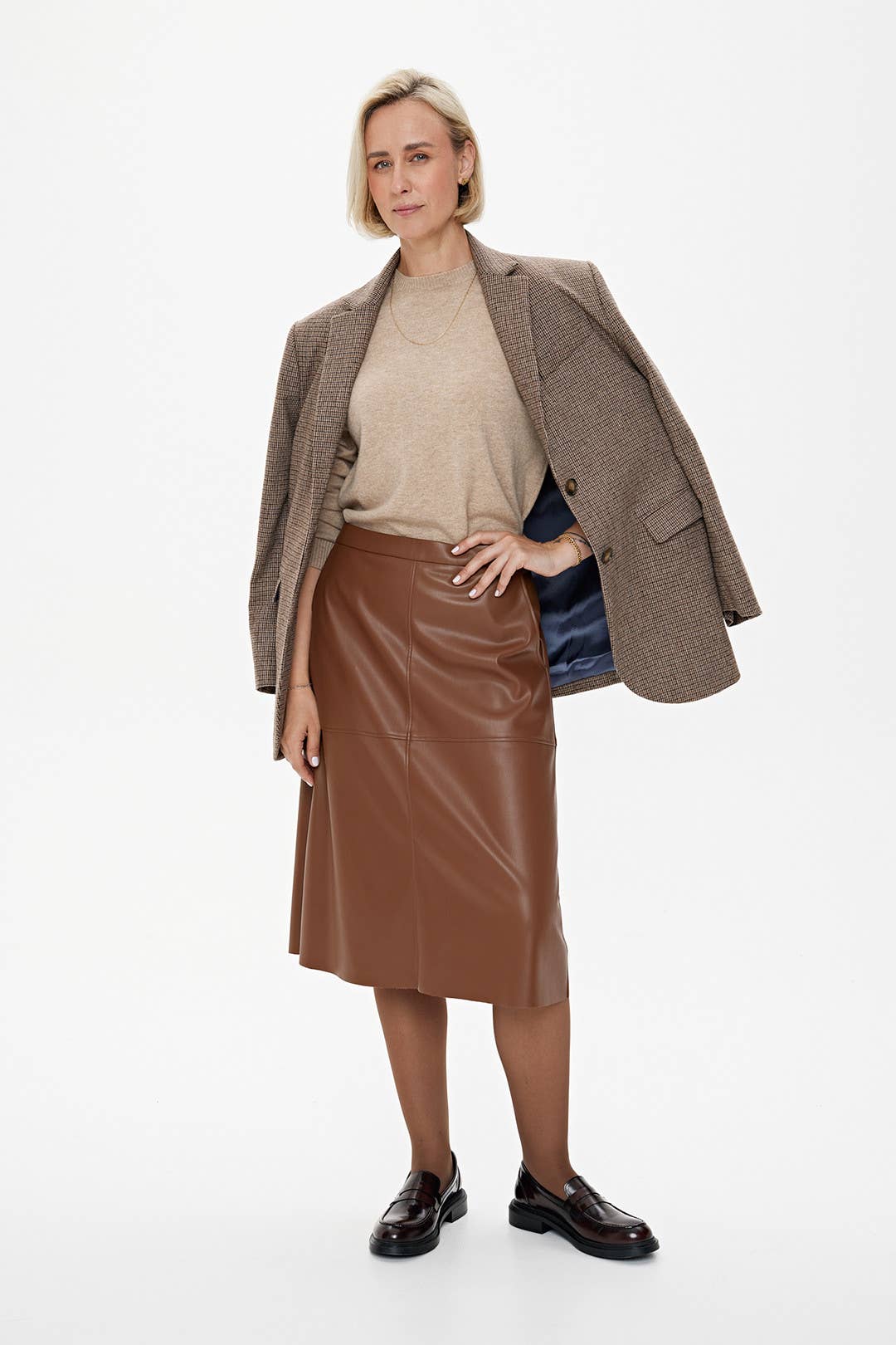 CAPSULE by Agnė Gilytė - Venta al por mayor Jersey de punto - Mujer - Jersey 'COPENHAGEN' | mezcla de merino y cachemira en arena de duna7