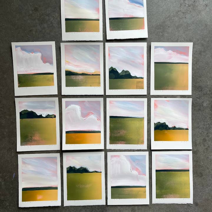 Charlotte Dworshak - Vente Tableau/dessin - Peintures de paysages originales 6x73