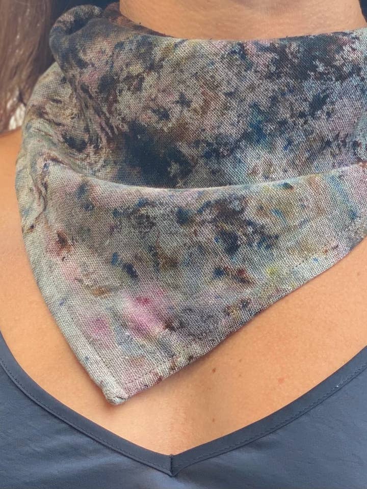bandana / reservoir raw silk for wholesale by Explore Designs By Emelia Prince Ruyle