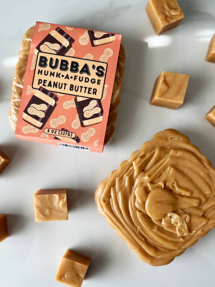 BUBBA'S PEANUT BUTTER FUDGE for wholesale by Bubba's Fudge