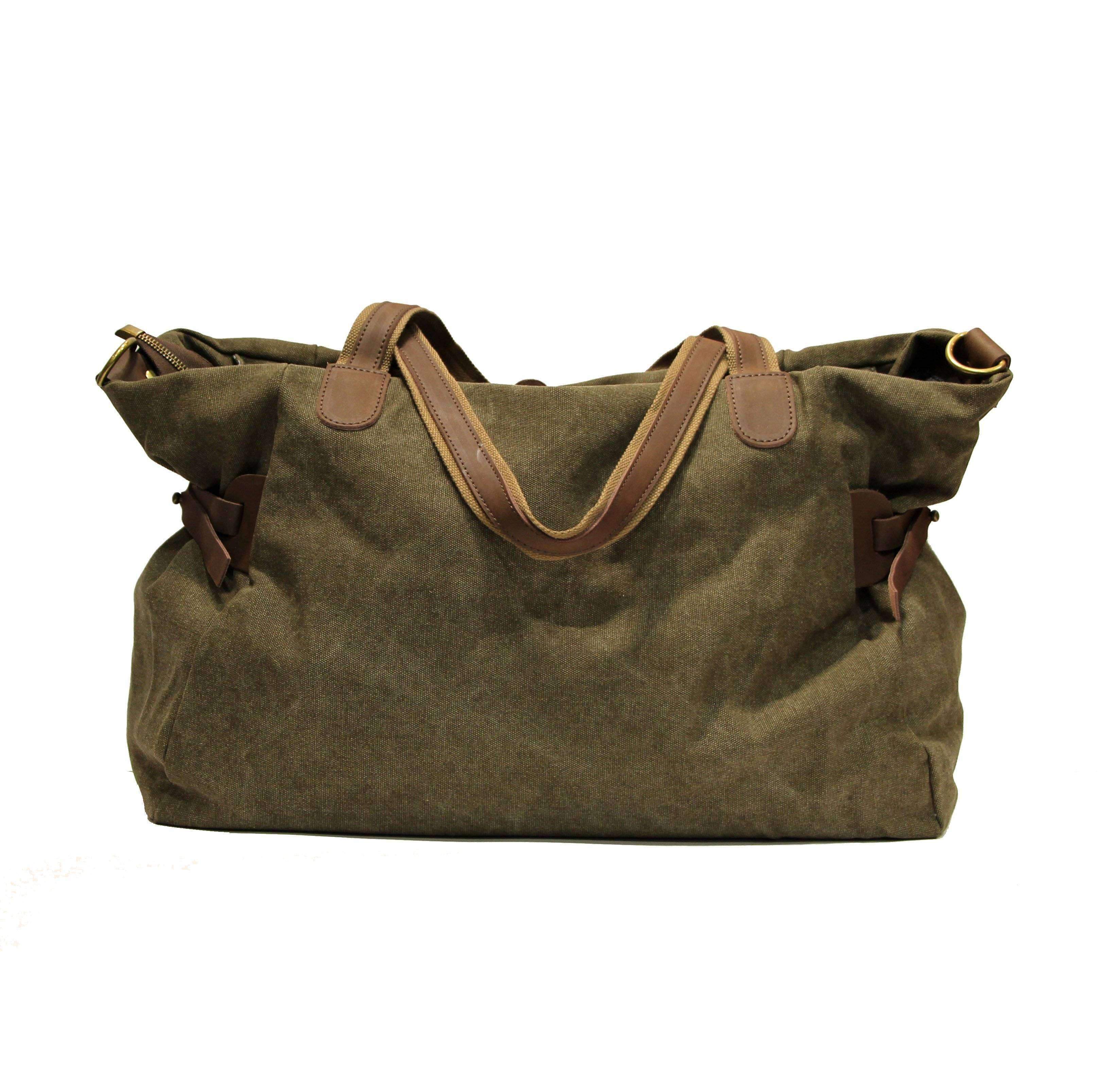 ZEDE PARIS - Wholesale Weekender Bag - Women's - SAINT-LAZARE - Weekend travel sports bag in canvas and leather42