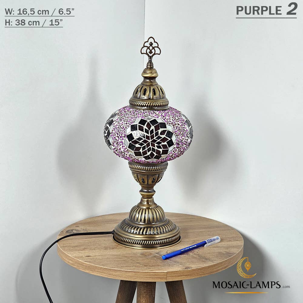 Mosaic Lamps - Vendita all'ingrosso Lampada da scrivania/d'accento - Lampada da tavolo grande a globo con mosaico turco, Marrakec, oltre 10 colori68