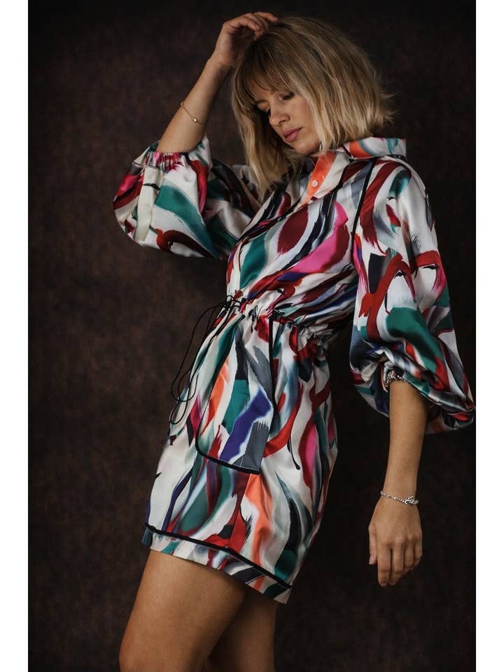 PIPING POCKET LONG SLEEVE ROMPER for wholesale by Mulla