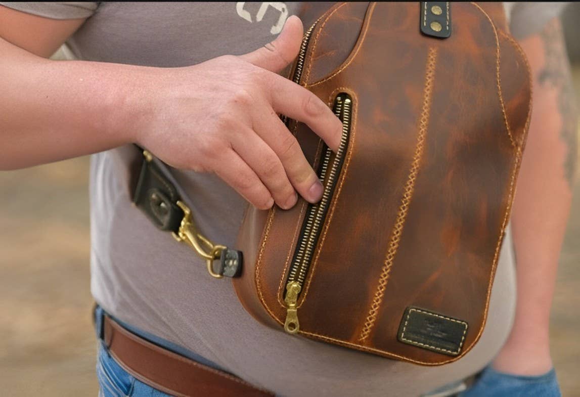 The Master Tanners - Wholesale Crossbody Bag - Men's - Genuine Leather Sling Bag Cross Body Bag For Men8